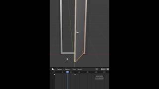 Door Animation adding keyframe in blender #blender #blender3d #blendertutorial #3dmodeling #keyframe