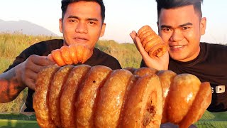 OUTDOOR COOKING | MINI PORK BELLY ROLL (HD)