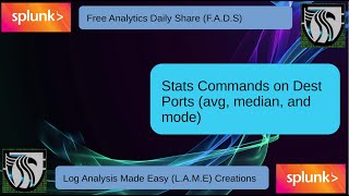 Splunk Tutorial | Stats Avg Median and Mode to Profile Network Traffic #FADS