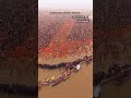 साही स्नान घाट पर भारी भीड़ महाकुंभ प्रयागराज मेला 🙏🏻 viralvideo video ganga