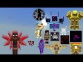 Blood God Infinity vs Random OP Broken Inflation Bosses | Minecraft Bedrock | Inflation Mob Battle