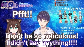 【Eng Subs】【Rev】Noraneko is laughing hard at her own joke in Kenmochi's stream【Nijisanji】