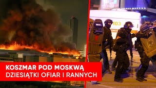 Koszmar pod Moskwą. Strzelanina i pożar w sali widowiskowej. Dziesiątki ofiar i rannych