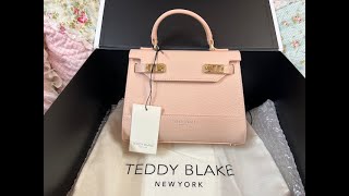 Teddy Blake Kim Stampatto Pink Handbag Review #teddyblake