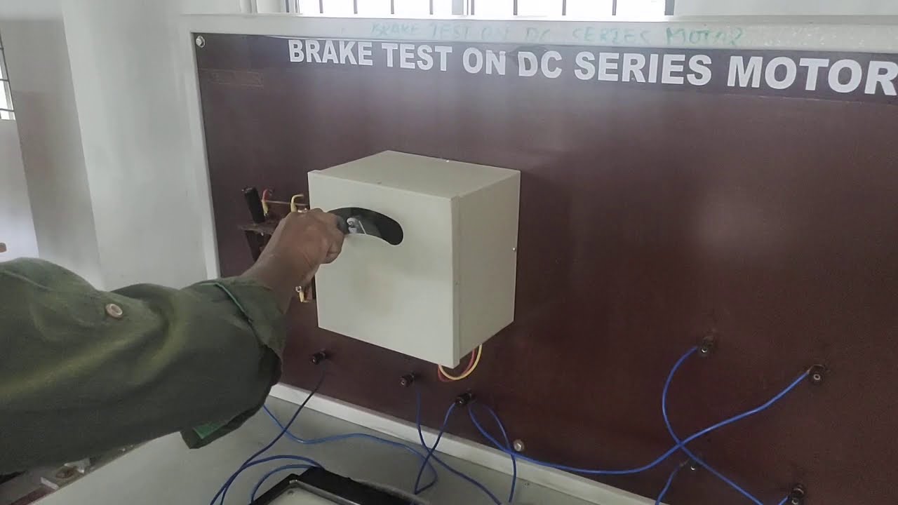 Brake Test Or Load Test (Performance Characteristics) On DC Series ...