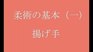 合気柔術チャンネル　初伝目録　柔術の基本　揚げ手