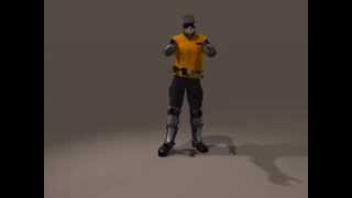 Motion capture animation test in Poser