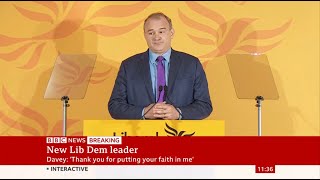 Ed Davey wins the 2020 Liberal Democrats leadership election