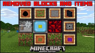 Minecraft Bedrock - Removed Secret Blocks & Items (Mobile/Xbox/PS4/Windows 10/Switch)