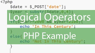 AND Logical Operator example in PHP