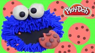 Play Doh Cookie Monster  How To Make a PlayDoh Cookie Monster Sesame Street