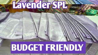 Sankranthi special lavender silver jari sarees