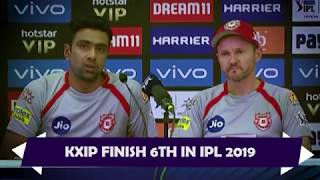 KXIP Captain R Ashwin and Coach Mike Hesson after their win over CSK