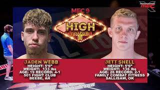 MMAX9 Jaden Webb v Jett Shell