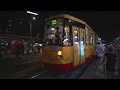 Poland, Warsaw, tram 35 night ride from Rondo 