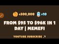 From $95 to $96K in 1 Day | Memefi Youtube Video Code