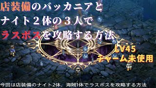 店装備の海賊とナイトの3人だけでラスボスを倒す方法！[タクティクスオウガリボーン]