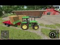 ls25 🚜strohballen einsammeln und einlagern🌾strautmann einachskipper sek 802 u0026 mod universal autoload