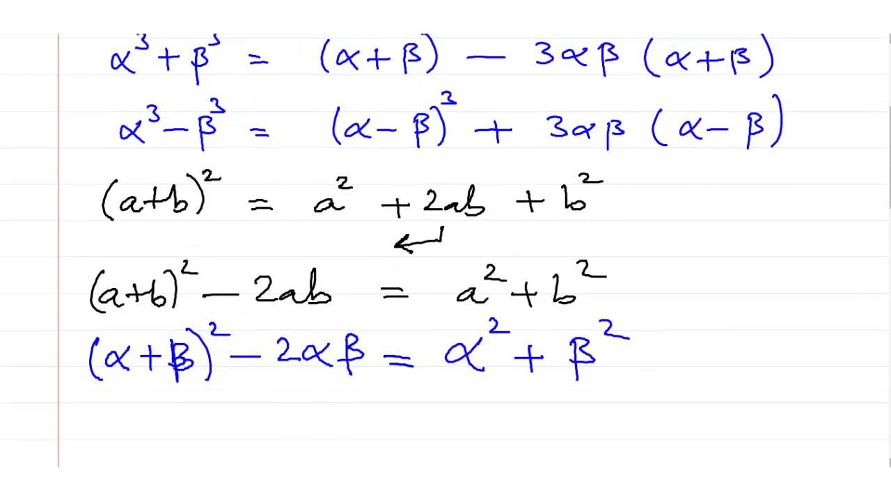 Roots Of Quadratic Equation Alpha Beta Calculator - Tessshebaylo