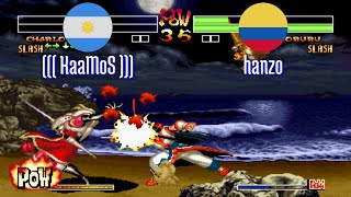 FT5 @samsho4: ((( KaaMoS ))) (AR) vs hanzo (CO) [Samurai Shodown IV Fightcade] Jan 12