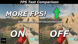 MORE FPS! LightTileCsPathEnable ON v OFF - FPS Test - Battlefield 2042 (#4.1.0)