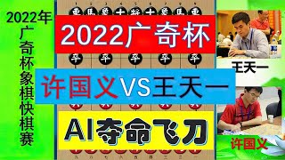 2022广奇杯：王天一开局被AI打残？许国义夺命飞刀击杀中象第一人