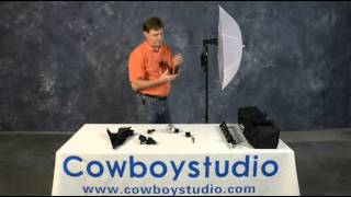 CowboyStudio Photo Studio Flash Strobe Lighting Umbrella Kit with Wireless Trigger