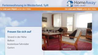 Westerland: Schöne, strand- und citynahe ruhige Ferienwohnung mit 2 - FeWo-direkt.de Video