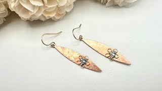 Making Nature-Inspired Riveted Earrings