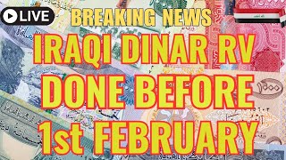 💥Iraqi Dinar RV Done Before 1st February 💥Donald Trump Said💥Iraqi Dinar News Today💥