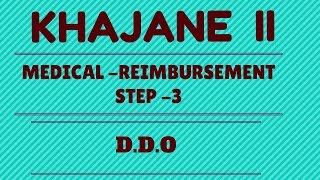 KHAJANE2 KARNATAKA General Medical Reimbursement Bill DDO