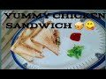 YUMMY CHICKEN SANDWICH🥪 WITH SANDWICH MAKER//SISTERS & BROTHER CREATION