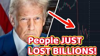 OFFICIAL Donald Trump Meme Coin CRASHES, DESTROYS Crypto Market #trump #cypto #trumpcoin