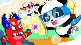 Bayi Panda Melawan Kuman Jahat | Mengepel Lantai | Lagu Anak-anak | Bahasa Indonesia | BabyBus