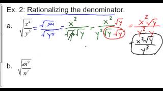 Lesson 7-5: Simplifying Radicals
