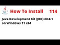 How To Install Java Development Kit (JDK) 20.0.1 on Windows 11 x64