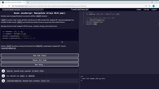 Basic JavaScript (42/111) | Manipulate Arrays With pop() | freeCodeCamp