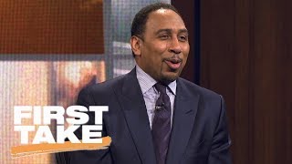 Stephen A. Smith enjoyed watching the Cowboys get 'romped' by Falcons | First Take | ESPN