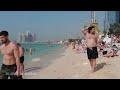 dubai jbr downtown beach road walk 4k🇦🇪