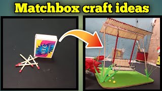 matchstick Art & Craft ideas || how to a jhula with matchstick | Matchbox craft ideas | machis craft