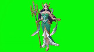 Animated Green Screen Hero Mobile Legend - Kadita   Ocean Goddess Green Screen No Copyright