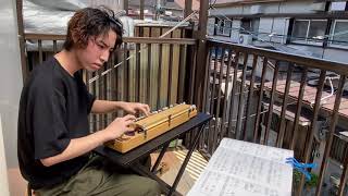 大正琴　ベランダリサイタル　津軽海峡冬景色