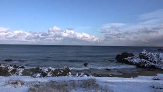 【4K/HD動画素材HNH018】海、海岸、車載、八戸、葦毛崎、冬【Stock Footage 4K/HD】sea, winter, coast, Car-mounted