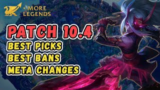MoreLegends Patch 10.4 Rundown - Best Bans, Strongest Picks, Meta Changes
