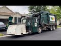 Ex Veolia Garbage Truck: WM Mack LE Heil Half/Pack Curotto Can Garbage Truck Rolling Coal!