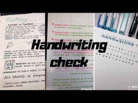Handwriting Check Tiktok Compilation Youtube