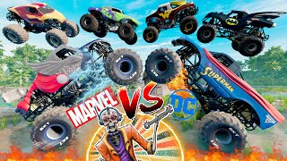 EPIC Monster Truck Competition #7 | Marvel Monster Trucks VS DC Monster Trucks - BeamNG Drive