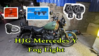 Liu HJG Mercedes Y Fog Light Fitting Royal Enfield Meteor BS6 | HJG Fog Light IP68 Waterproof |