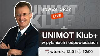 Inwestorzy Live 🟢: UNIMOT Klub+ w pytaniach i odpowiedziach