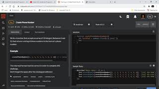 Kata 3 on Codewars: Create Phone Number (Javascript)